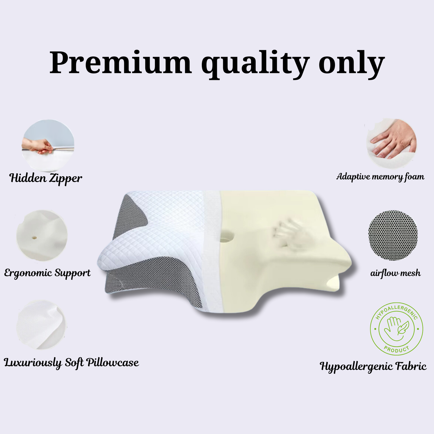 PREMIUM MEMORY FOAM CERVICAL PILLOW