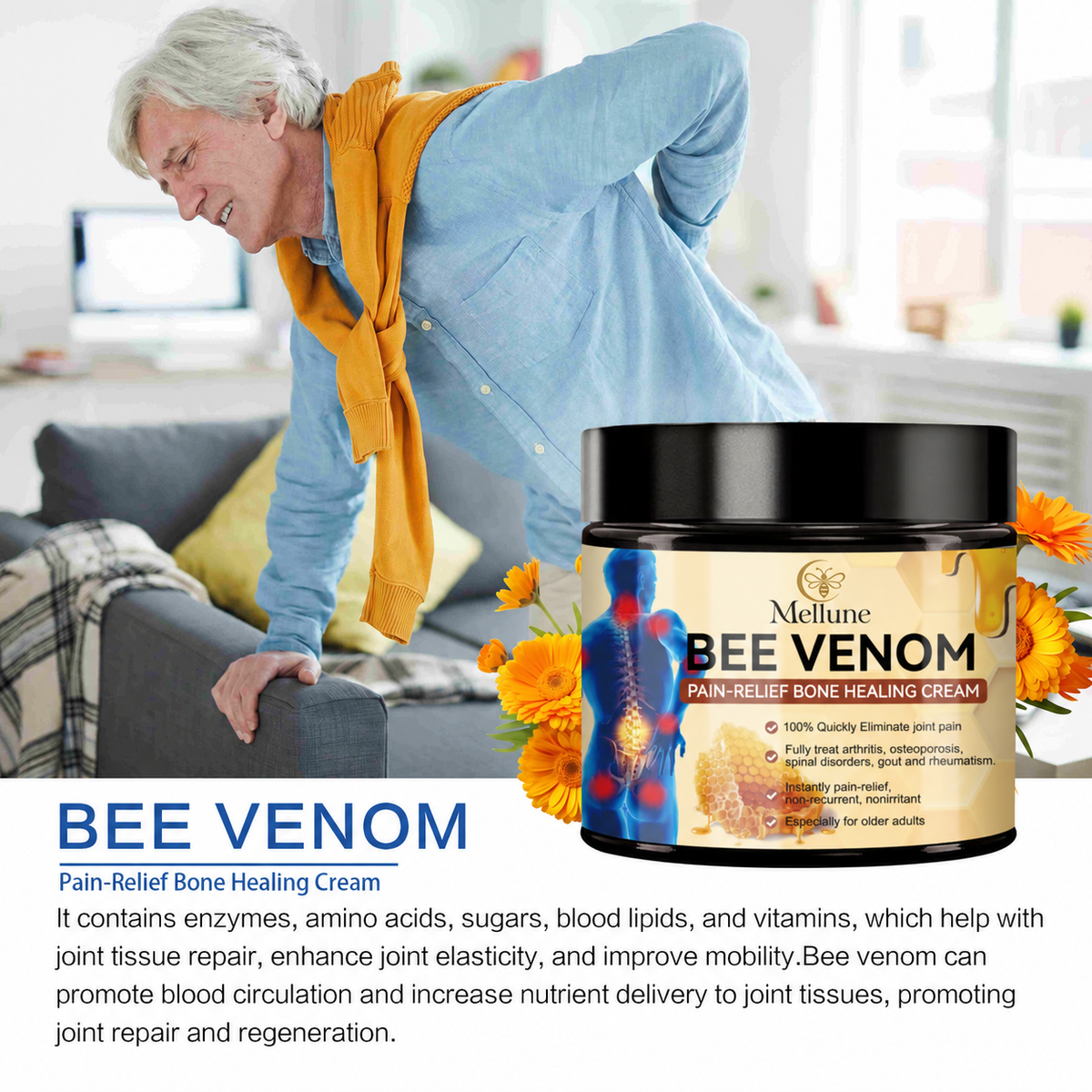Mellune™ Bee Venom Body Cream — 60 ml
