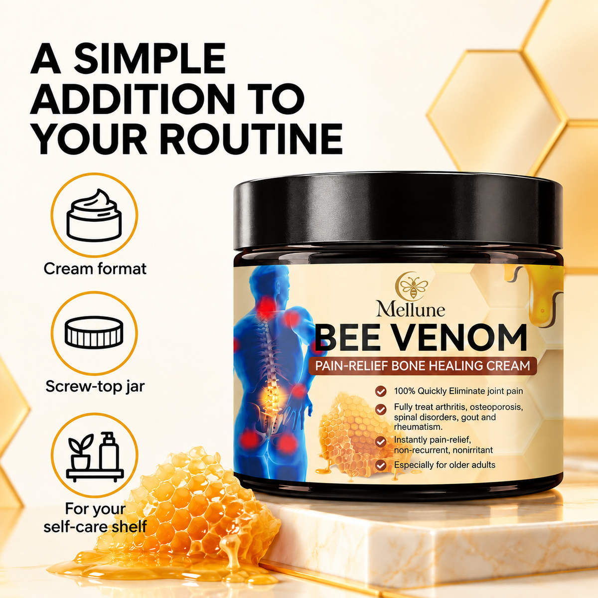 Mellune™ Bee Venom Body Cream — 60 ml